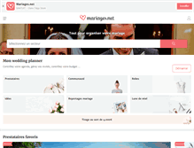 Tablet Screenshot of m.mariages.net